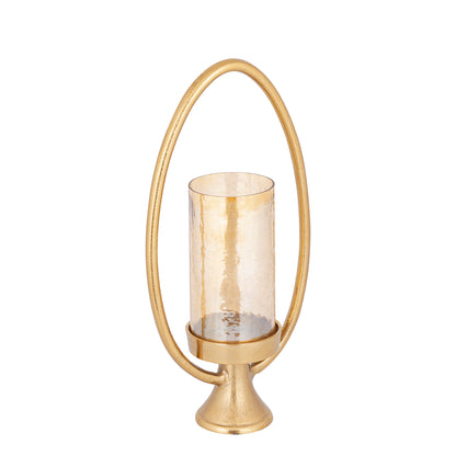 Windlicht Berido Goud Aluminium Ovaal Frame PTMD