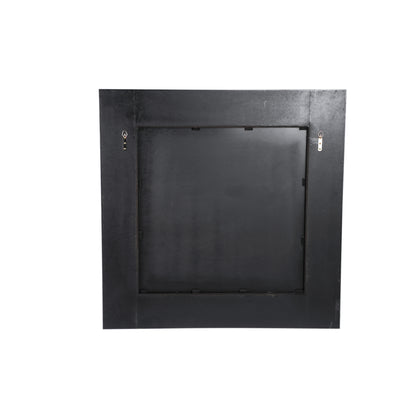 Gezzy Natural Wooden Mirror Curl Frame Square 110x7x110cm PTMD