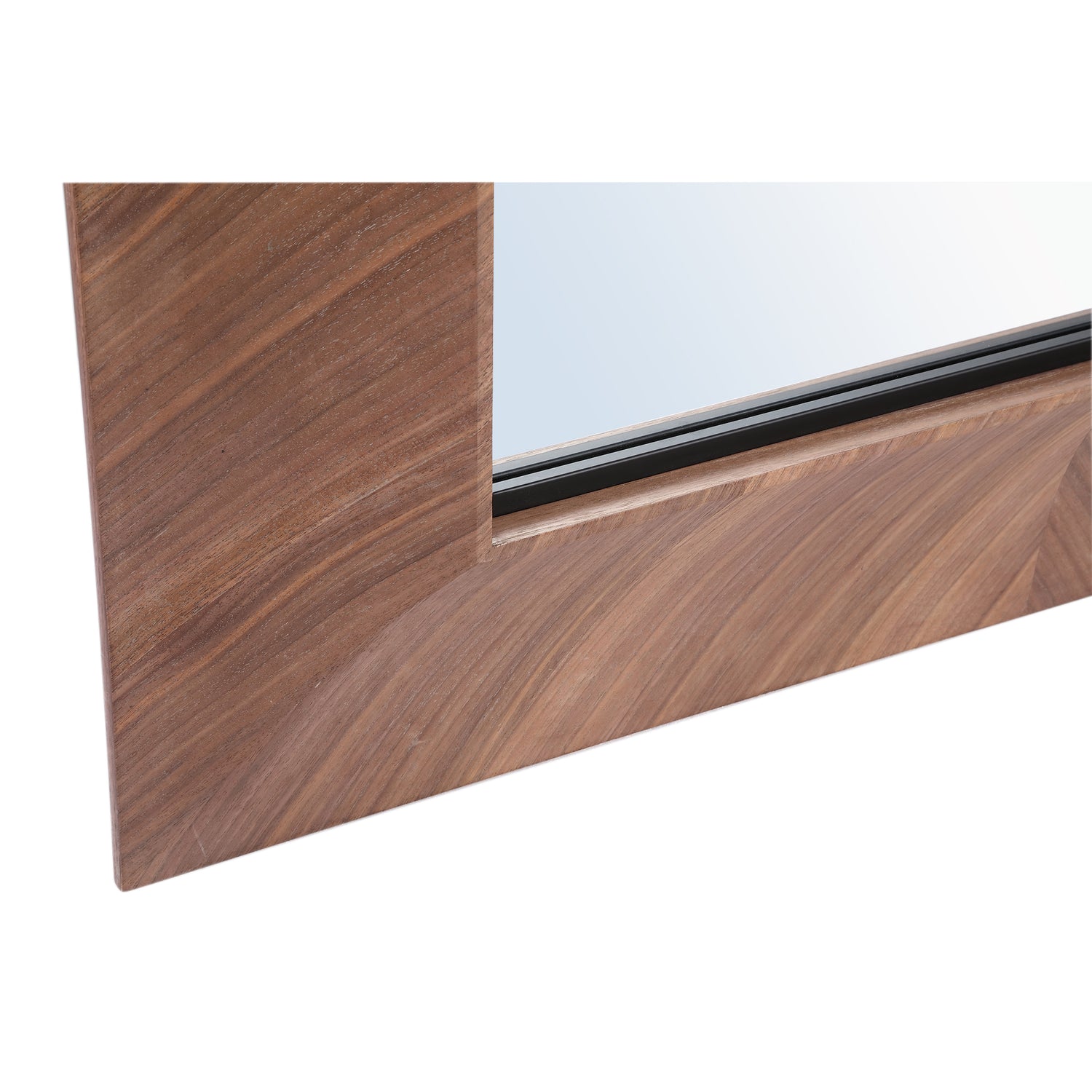 Spiegel Gezzy Naturel Hout Fineer Rechthoek PTMD