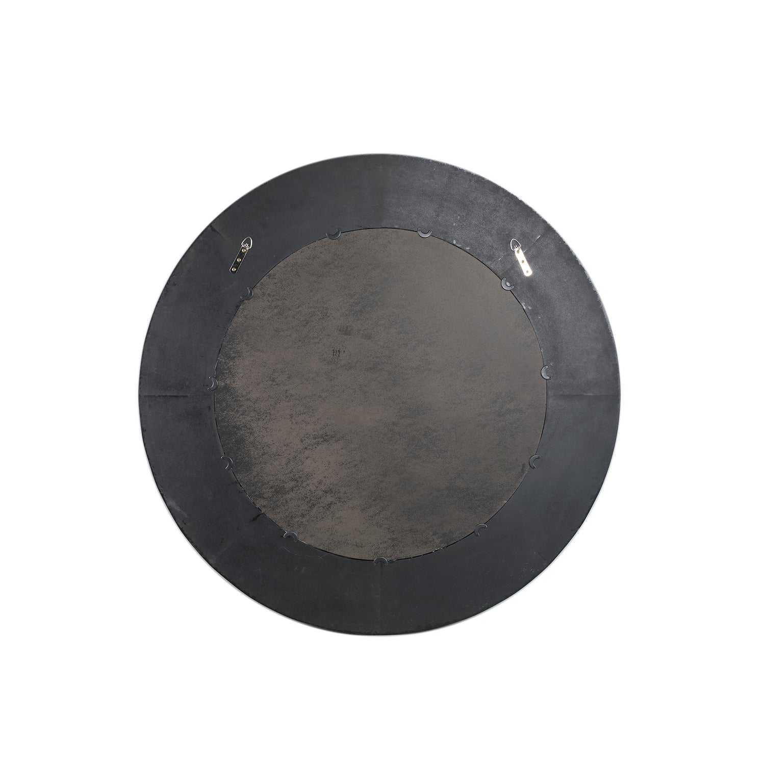 Gezzy Natural Wooden Mirror Thick Frame Round 110.5x5.5x110.5cm PTMD