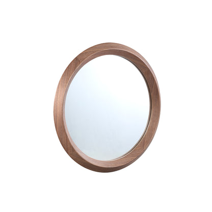 Nibbi Natural Wooden Mirror Twist Round Frame 65x5x65cm PTMD