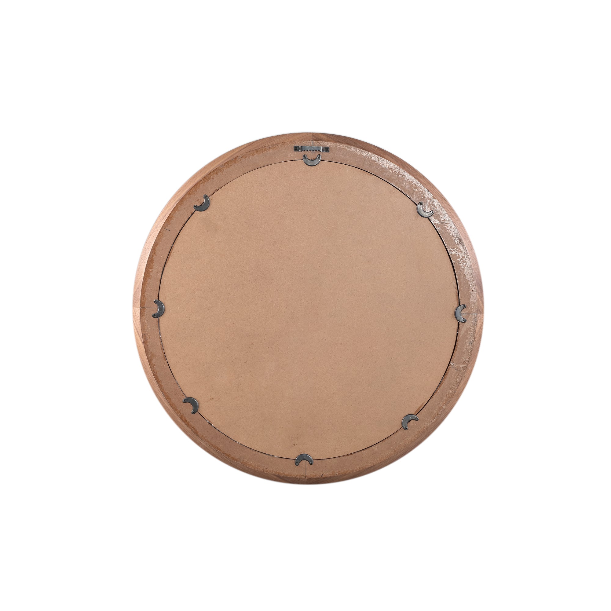 Nibbi Natural Wooden Mirror Twist Round Frame 65x5x65cm PTMD
