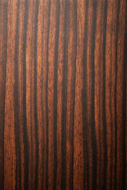 Tiess Brown Wooden Veneer Pedestal Set Of 2 PTMD