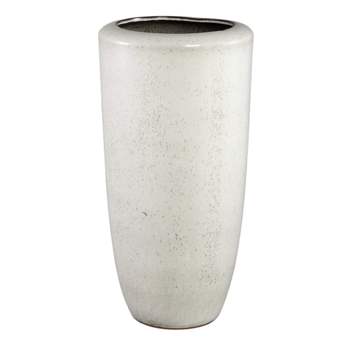 Kyleigh Beige Round Ceramic Pot Smooth High XL Dia37.5xH77cm PTMD