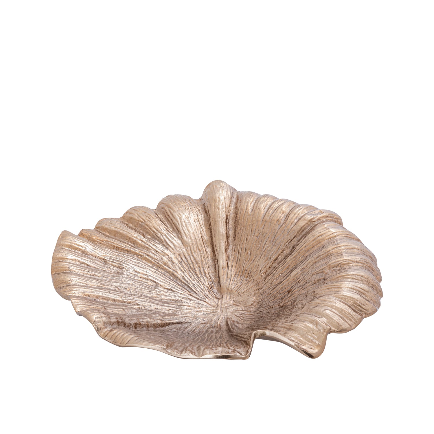 Schaal Losh BrownGold Alu Wavy Leaf Ovaal PTMD