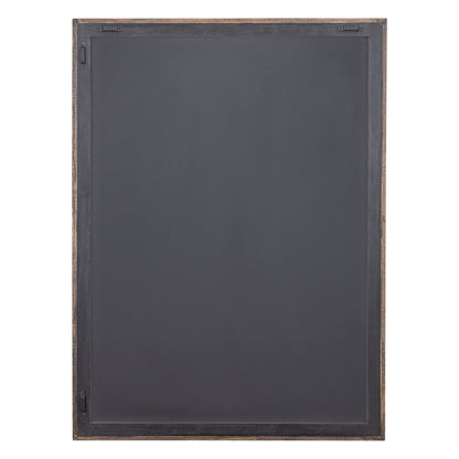 Levya Black Wooden Rect Wall Panel Round Pattern PTMD