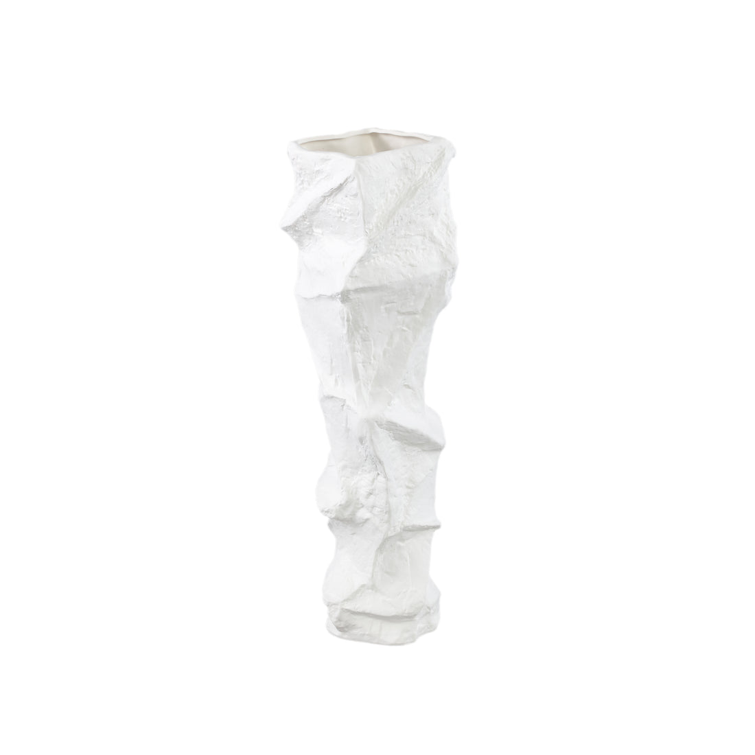 Kellie White Ceramic Organic Shaped Vase High 15,5x48cm PTMD