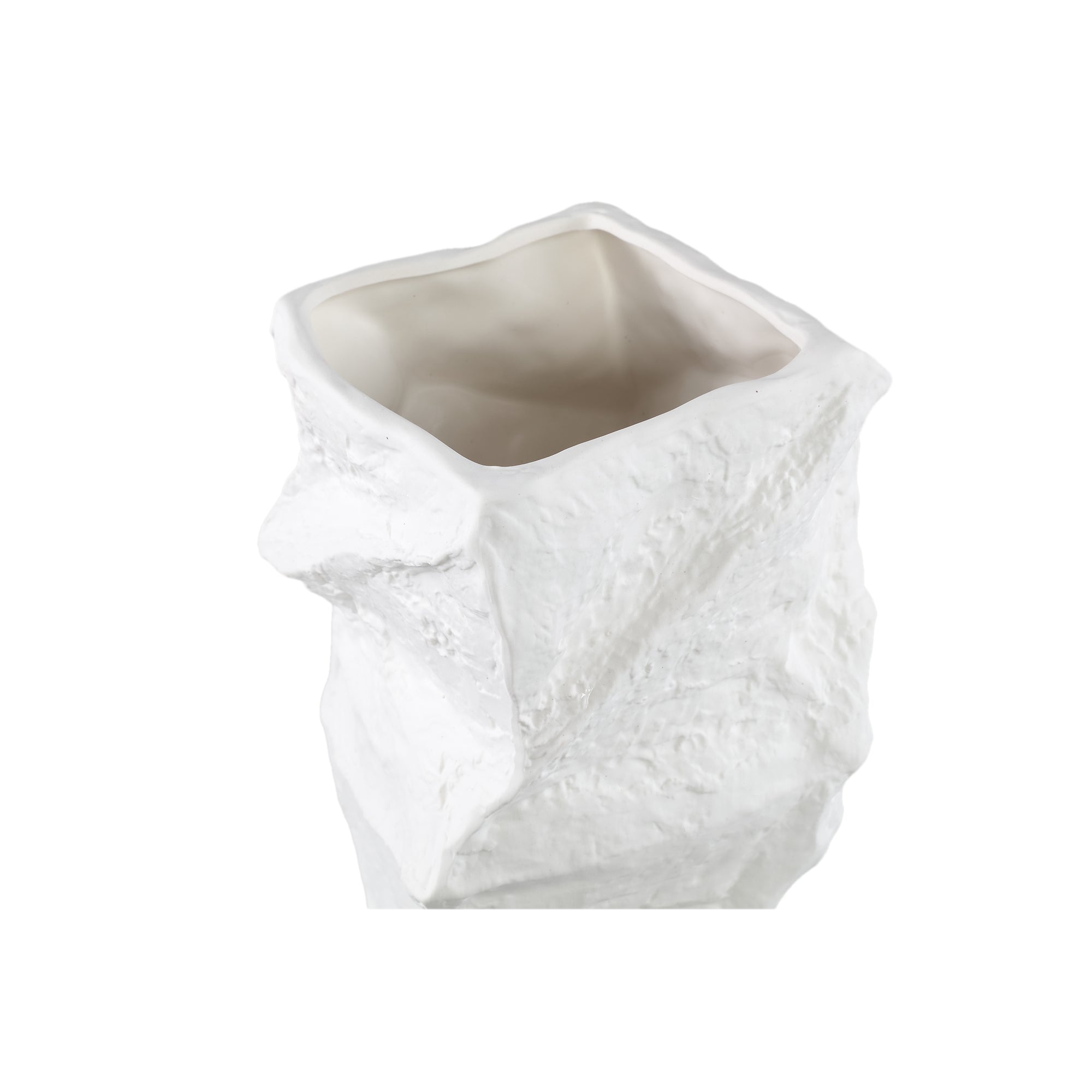 Kellie White Ceramic Organic Shaped Vase High 15,5x48cm PTMD
