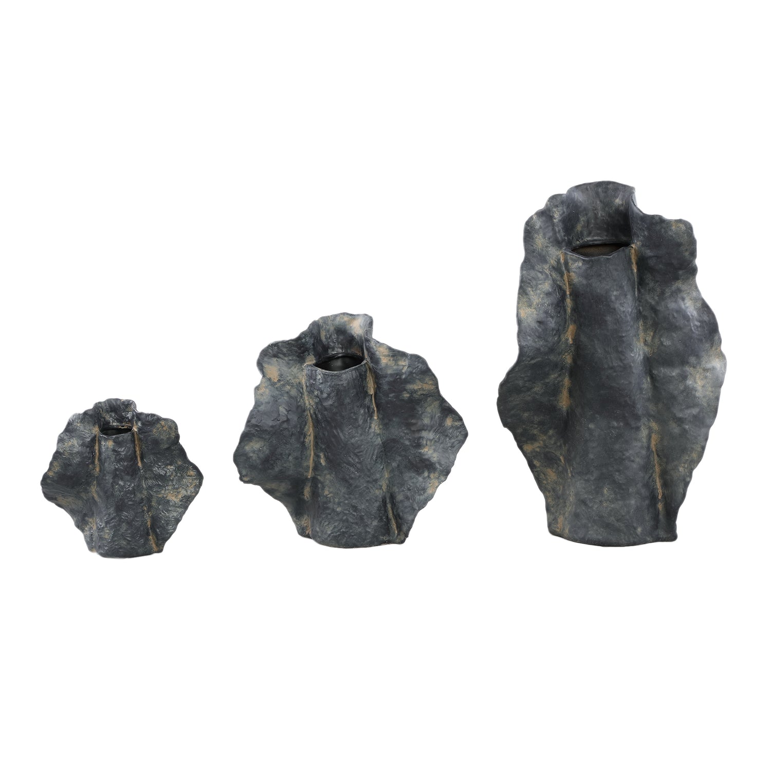 Aleigha Black Ceramic Organic Shaped Vaas M PTMD