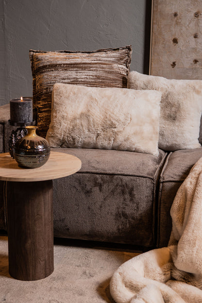 Linde Kussen Offwhite Fluweel 45x45cm PTMD