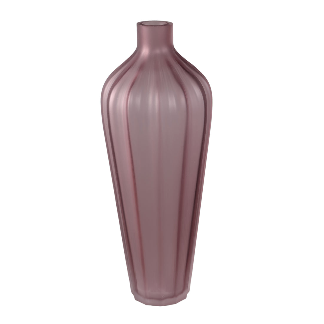 Vaas Aleiya Licht Roze Handgesneden Solid Glas Smooth Hoog PTMD