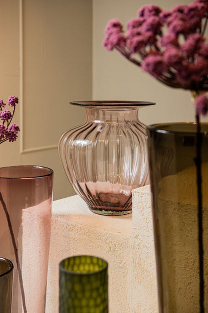 Vaas Marlisha Roze Glas Groot Rond PTMD
