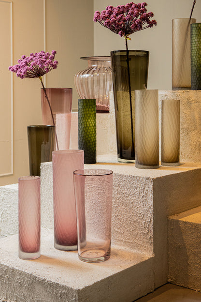 Vaas Marlisha Roze Glas Groot Rond PTMD