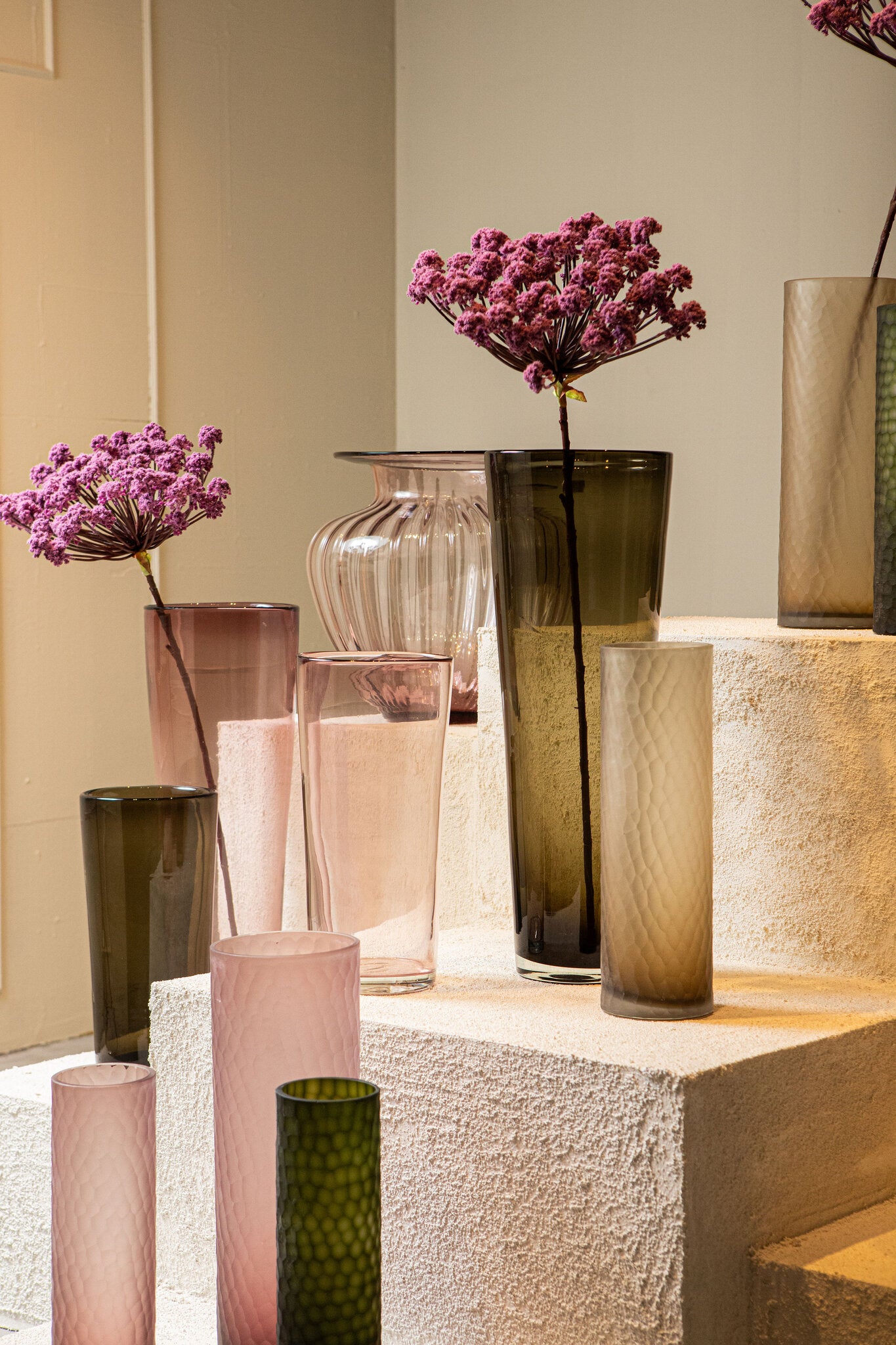 Vaas Marlisha Roze Glas Groot Rond PTMD