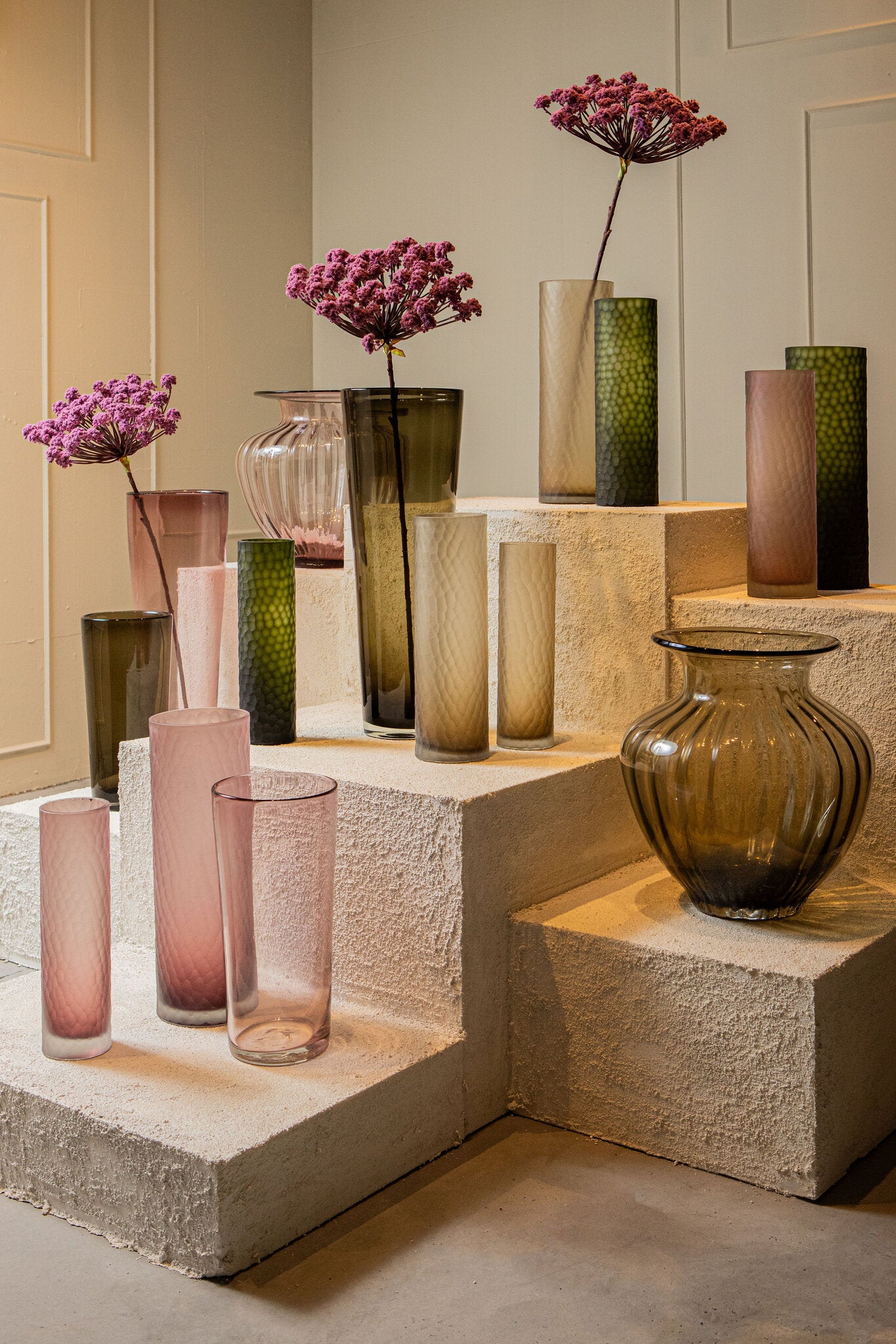 Vaas Marlisha Roze Glas Groot Rond PTMD