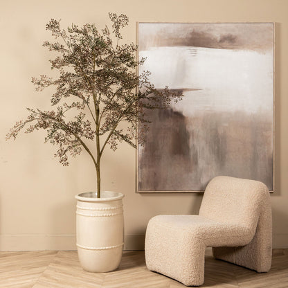 Pot Lilliah Creme Keramiek Pot Hoog Set van 2 PTMD