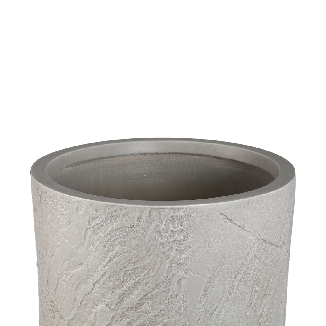 Berwin Beige Fiber Cement Rock Pot Set Of 3 High PTMD