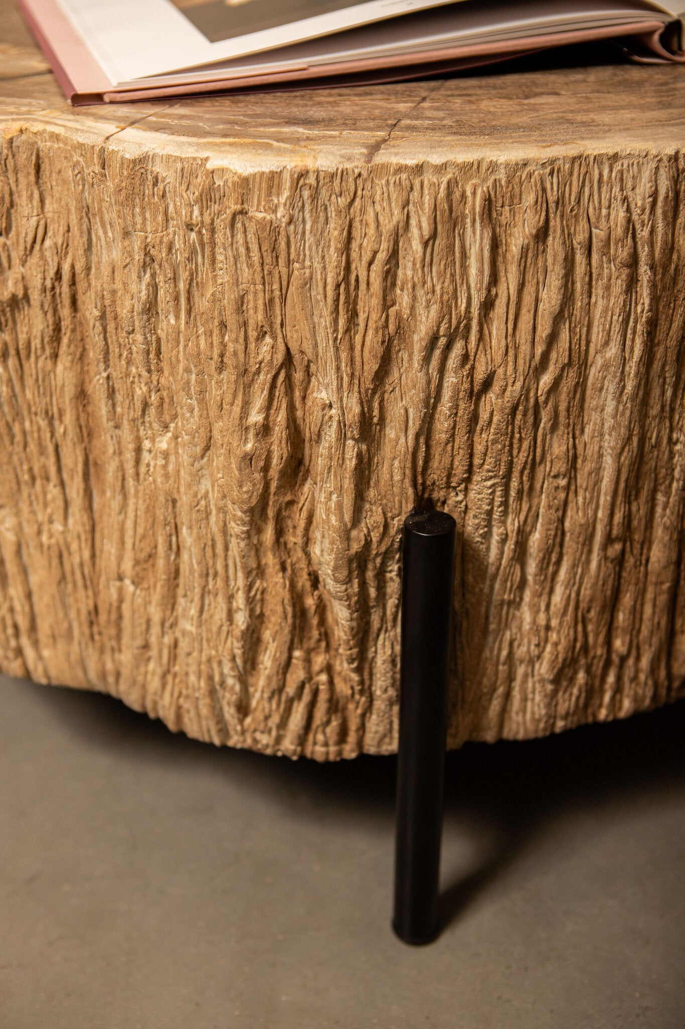 Taly Koffietafel Versteend Hout Naturel Large PTMD