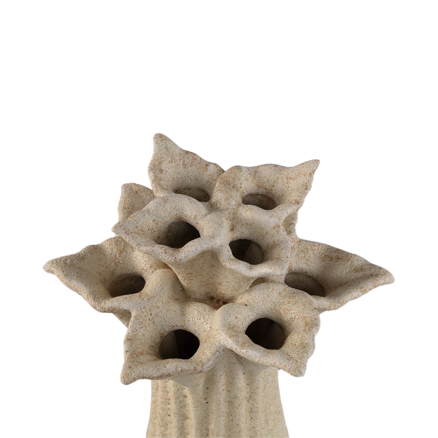 Vaas Ellodie Creme Keramiek Bloem B Tulp Medium PTMD