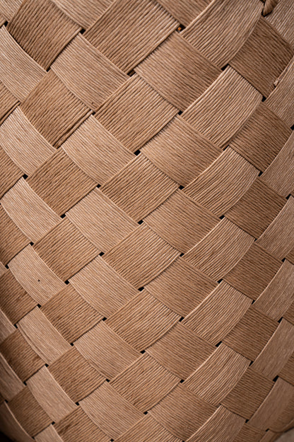 Clarke Natural Round Woven Paper Basket Handle SV3 PTMD