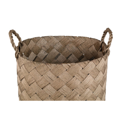 Mand Clarke Groen Rond Woven Papier Set van 3 PTMD