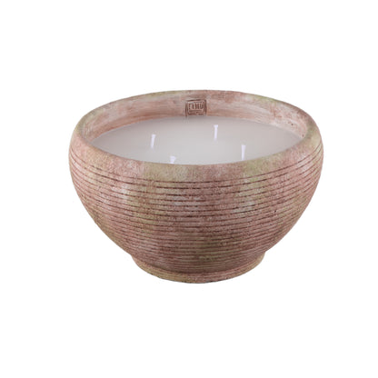 Outdoor Kaars Pedro Bruin Cement Streep Extra Large PTMD