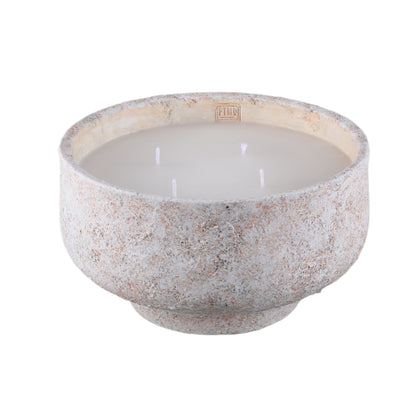 Outdoor Kaars Haily Wit Cement Op Voet Extra Large PTMD