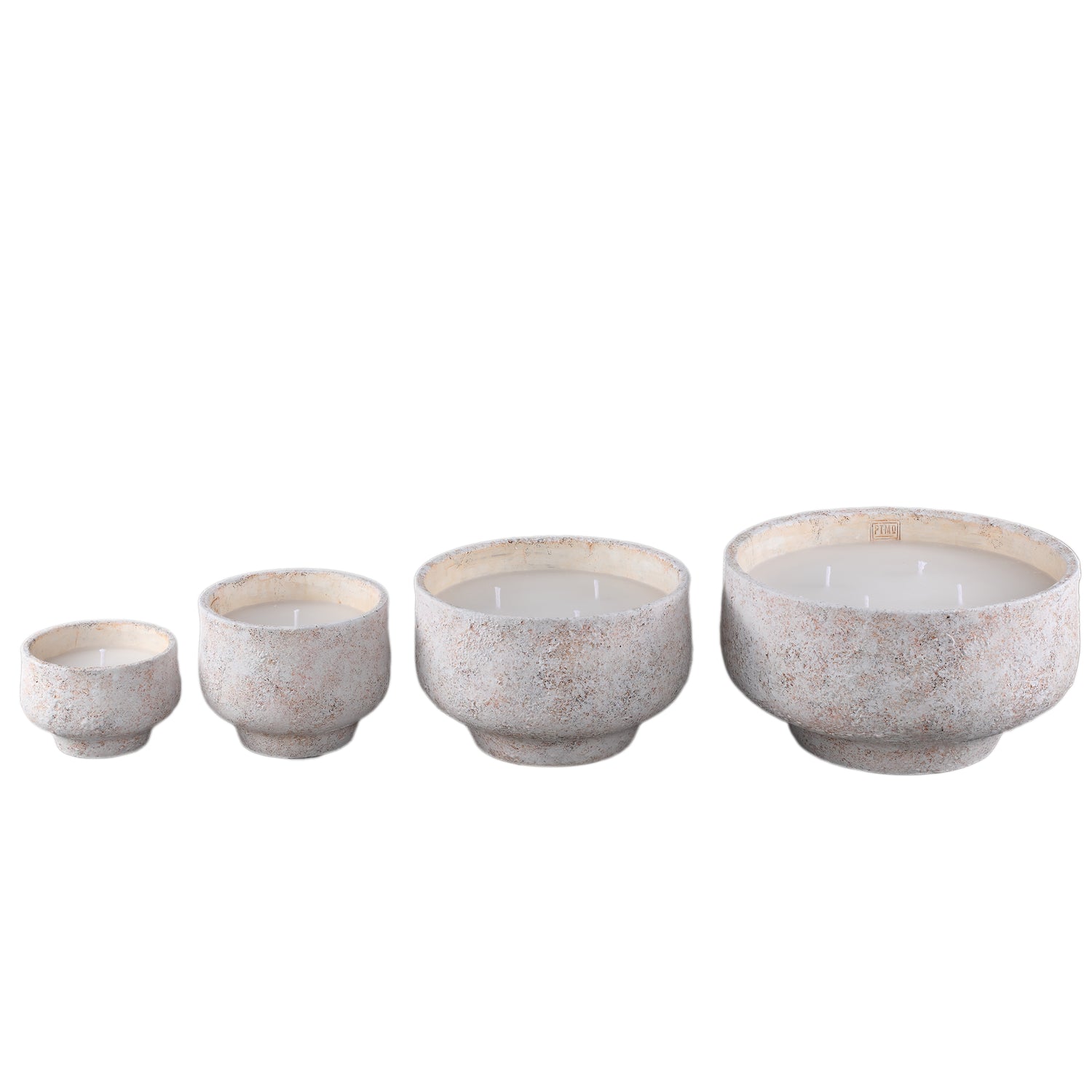 Outdoor Kaars Haily Wit Cement Op Voet Extra Large PTMD