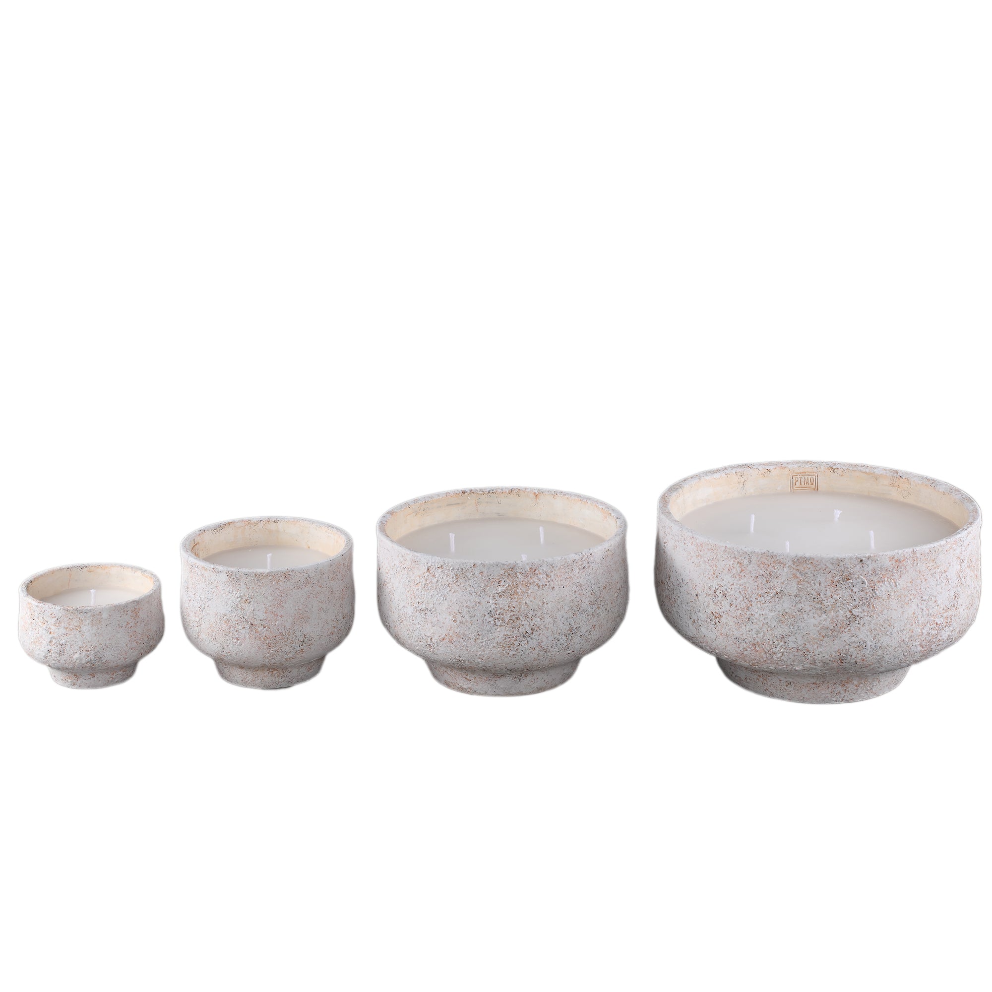 Outdoor Kaars Haily Wit Cement Op Voet Extra Large PTMD