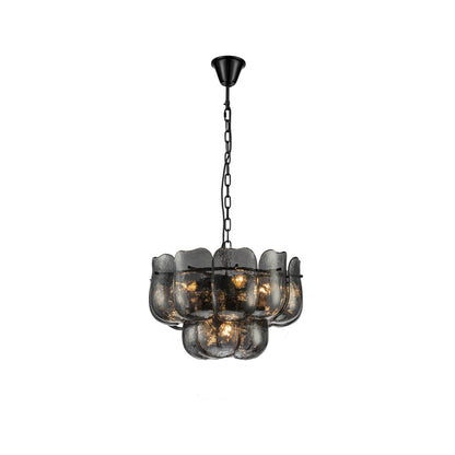 Hanglamp Vila Gunmetaal Glas Rond Small PTMD