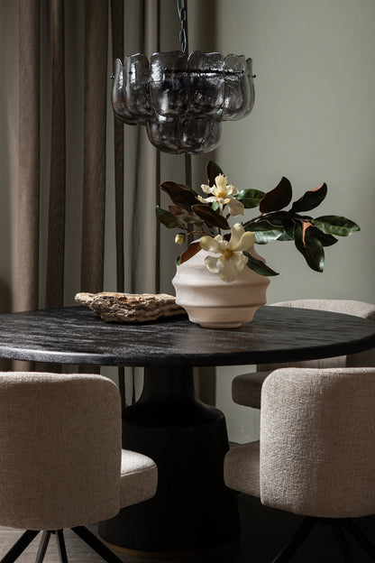 Hanglamp Vila Gunmetaal Glas Rond Small PTMD