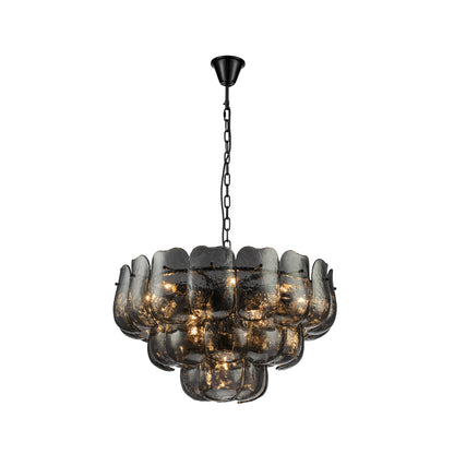 Hanglamp Vila Gunmetaal Glas Rond Large PTMD