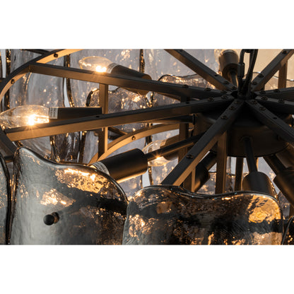 Hanglamp Vila Gunmetaal Glas Rond Large PTMD