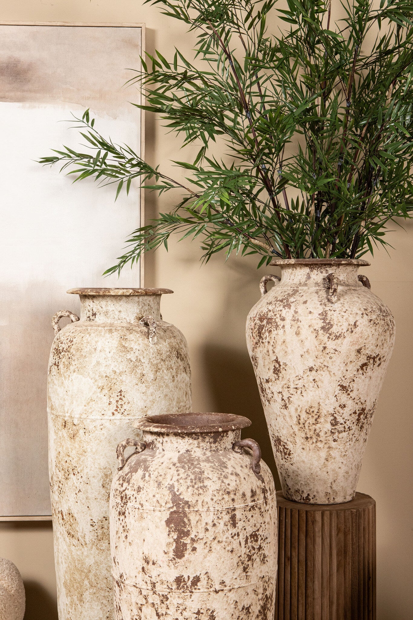 Pot Robena Crème Keramiek Antiek Vintage Klein PTMD