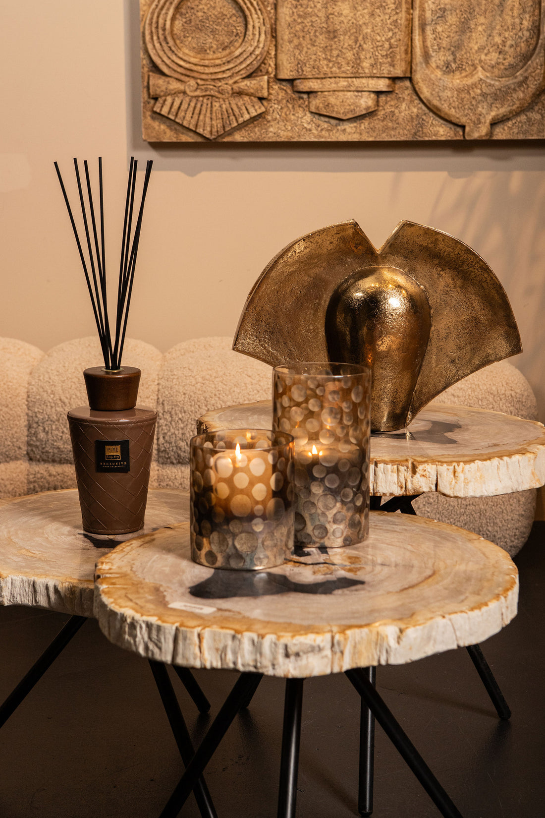 Jandell AntiqueGold Casted Alu Art Pot Wings High PTMD