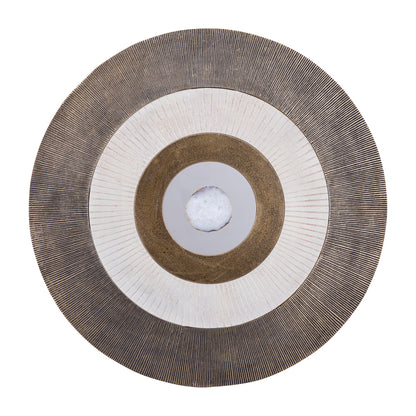 Wandpaneel Jacci Goud Aluminium Center Stone Rond Large PTMD