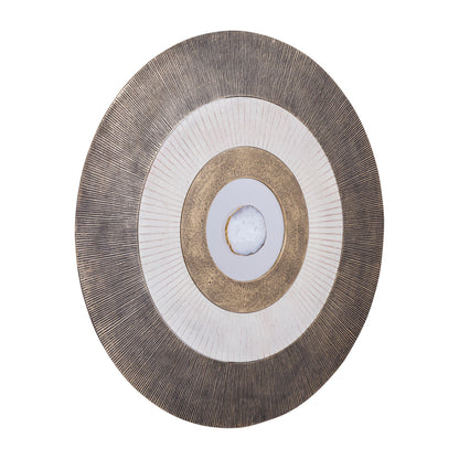 Wandpaneel Jacci Goud Aluminium Center Stone Rond Large PTMD