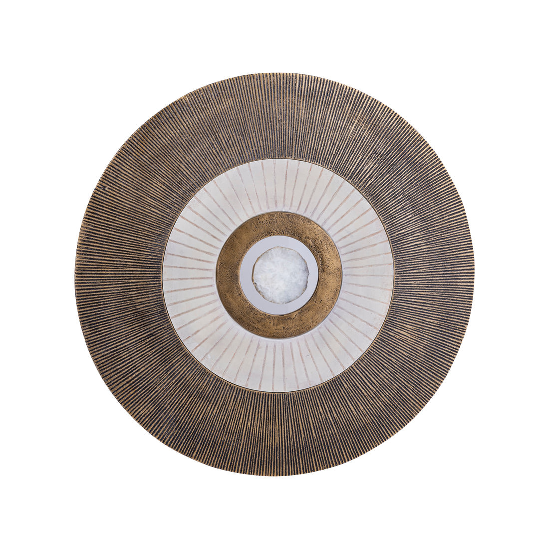 Wandpaneel Jacci Goud Aluminium Center Stone Rond Small PTMD