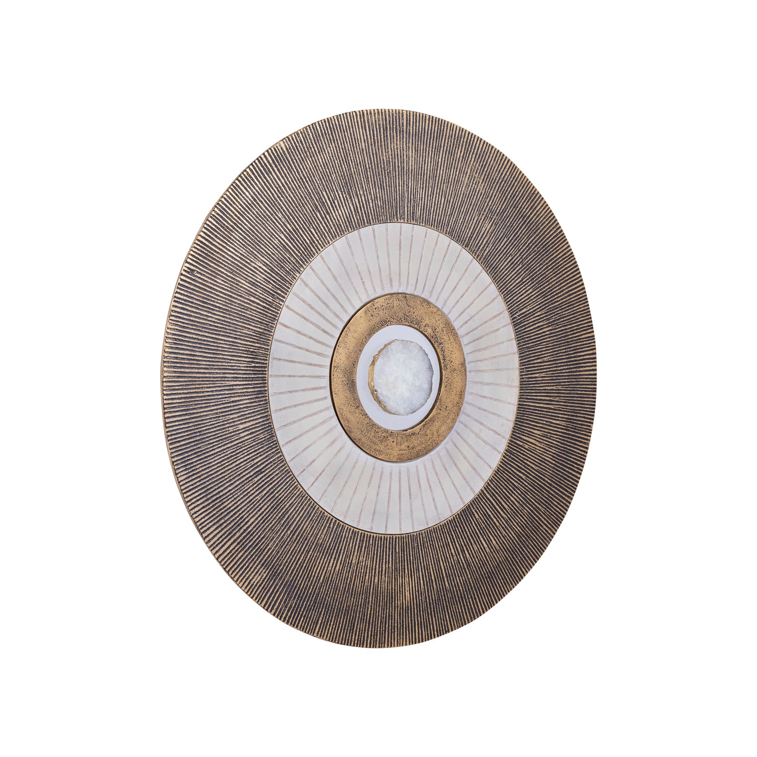 Wandpaneel Jacci Goud Aluminium Center Stone Rond Small PTMD