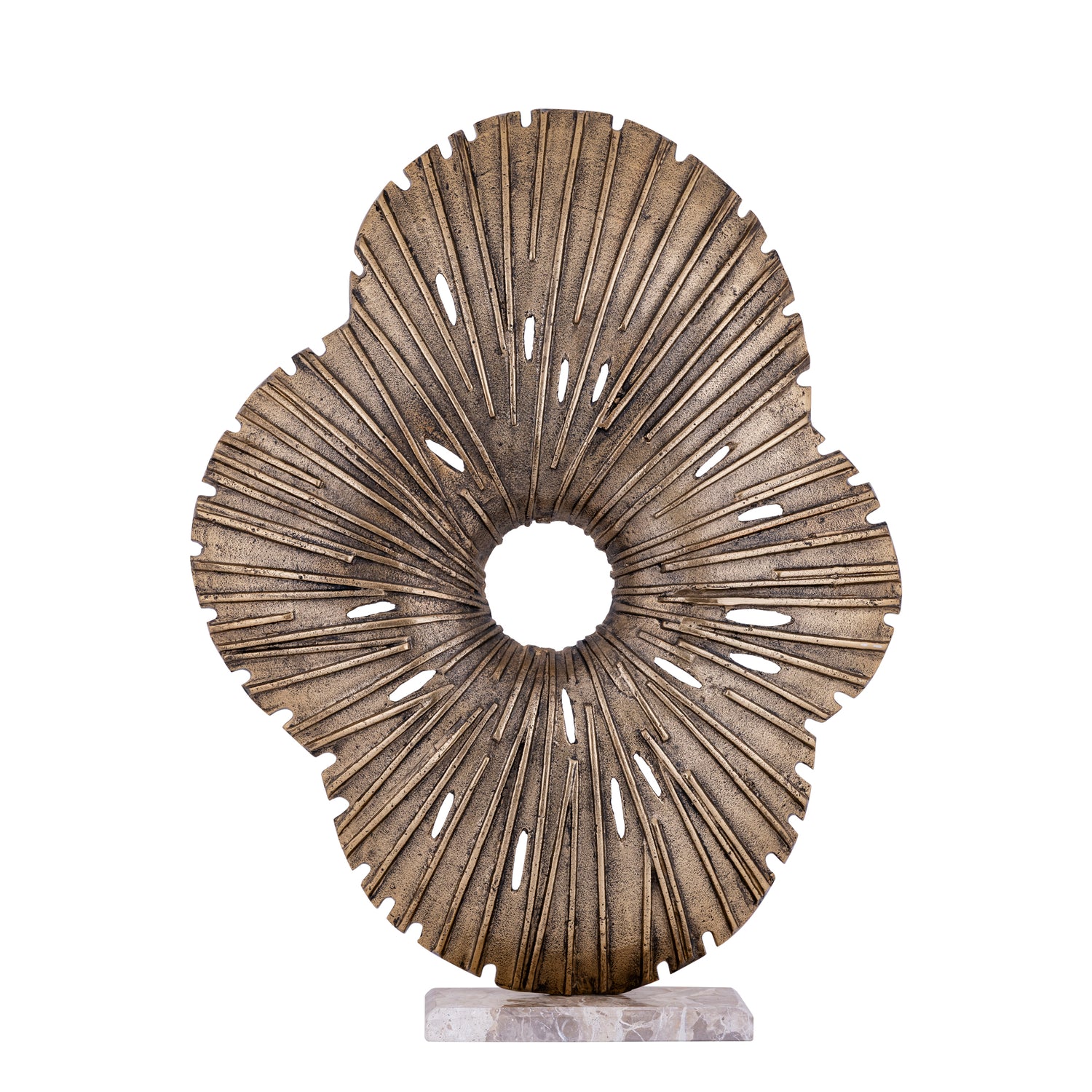 Vija Gold Casted Alu Organic Open Statue L PTMD