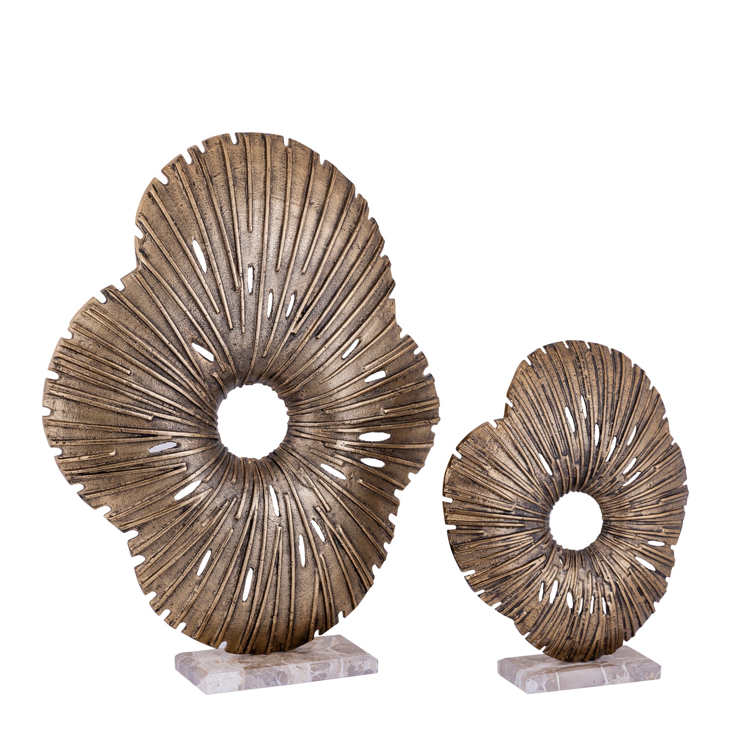 Vija Gold Casted Alu Organic Open Statue L PTMD