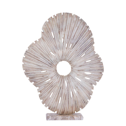 Vija Beige Casted Alu Organic Open Statue L PTMD