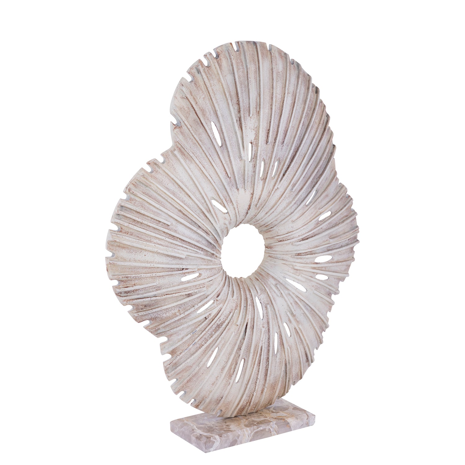 Vija Beige Casted Alu Organic Open Statue L PTMD