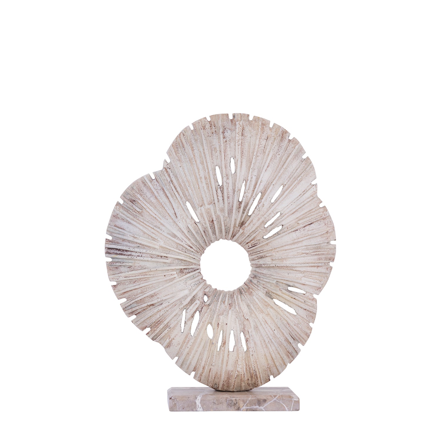 Vija Beige Casted Alu Organic Open Statue S PTMD