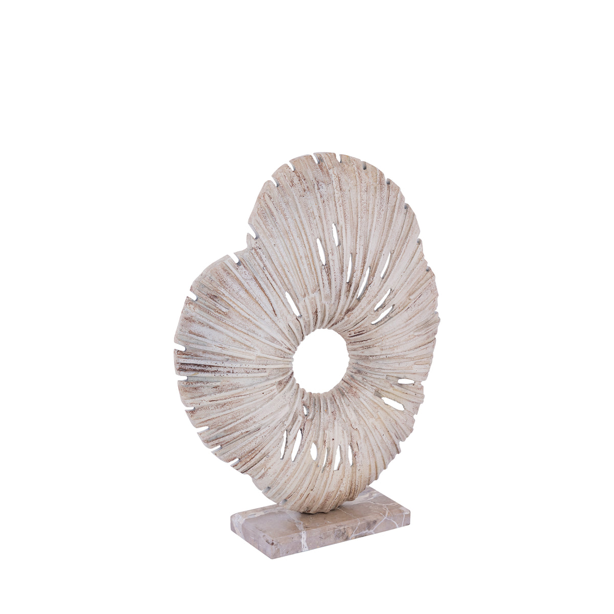 Vija Beige Casted Alu Organic Open Statue S PTMD