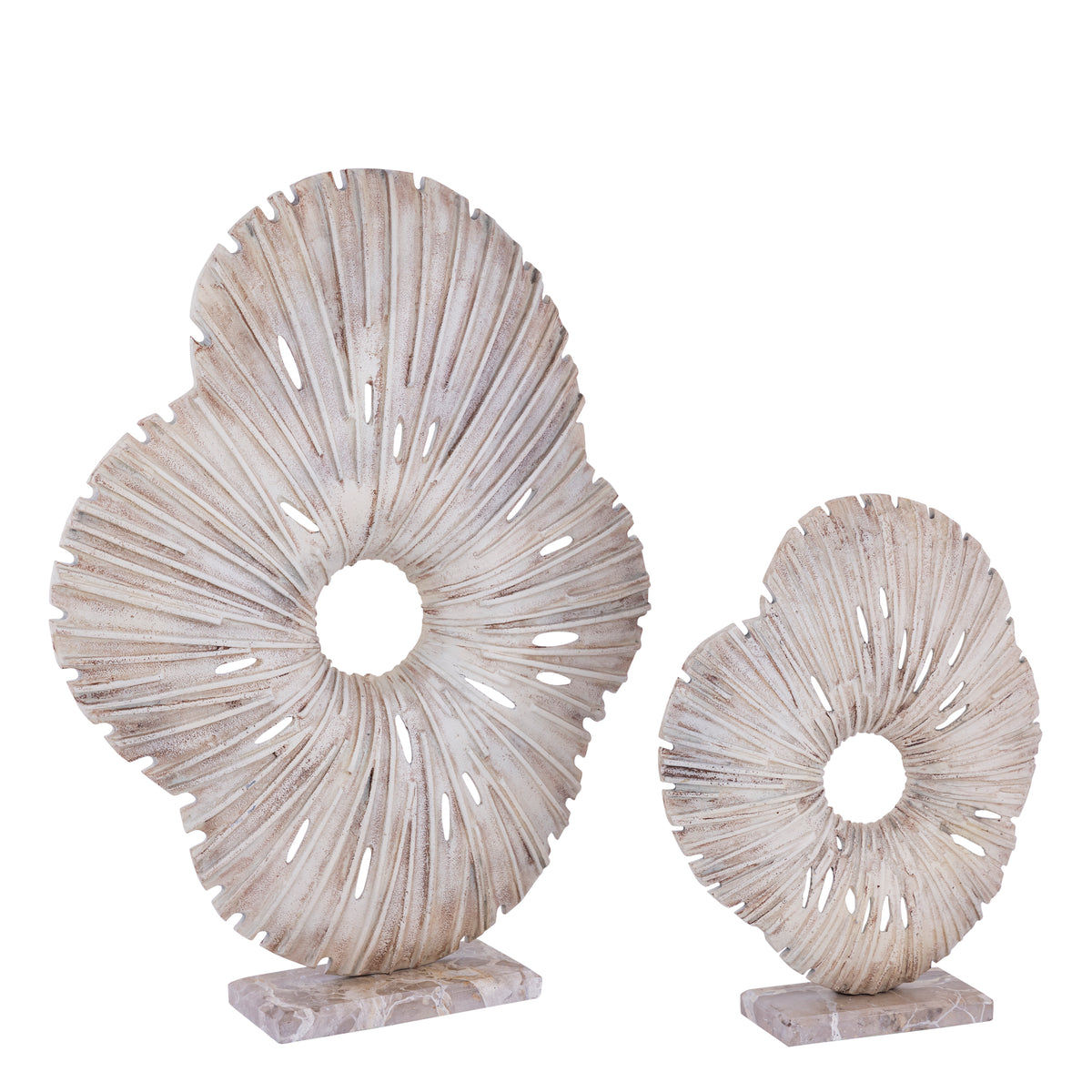 Vija Beige Casted Alu Organic Open Statue S PTMD