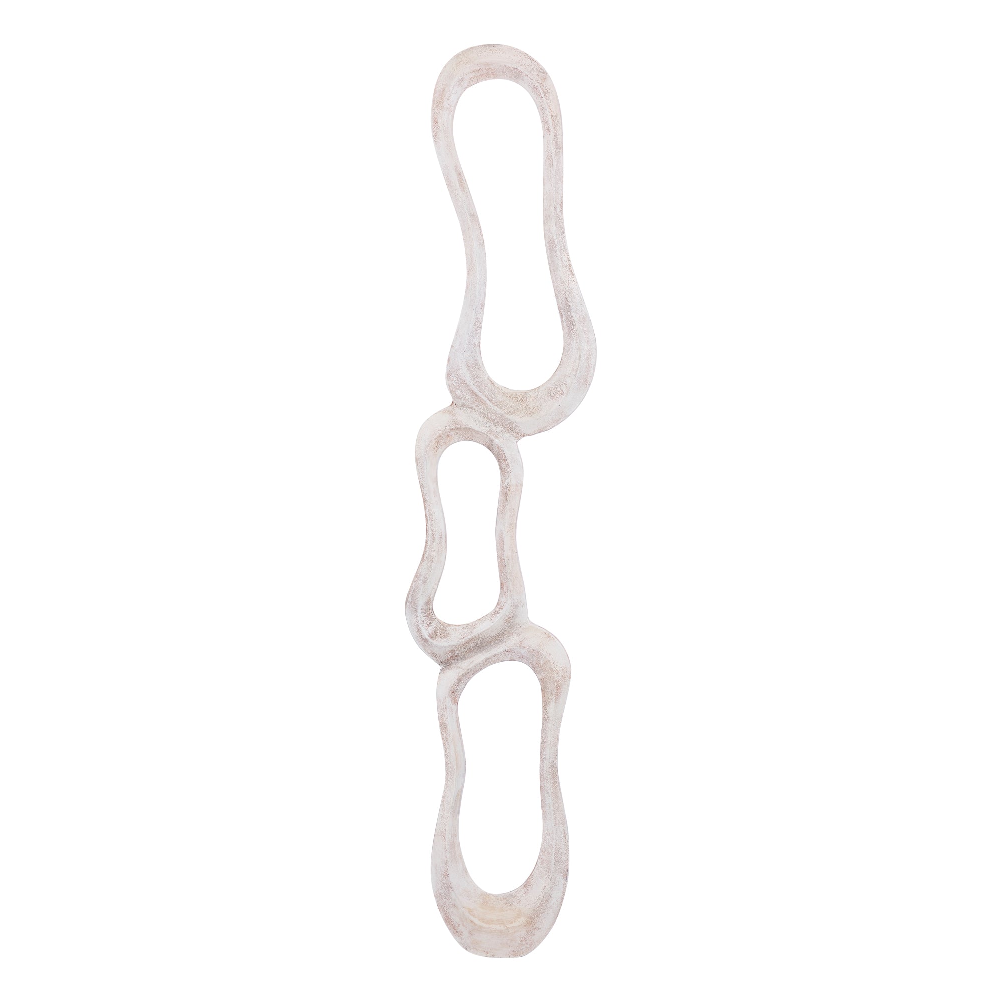 Wanddeco Camare Abstract Design Gegoten Aluminium Beige Large PTMD