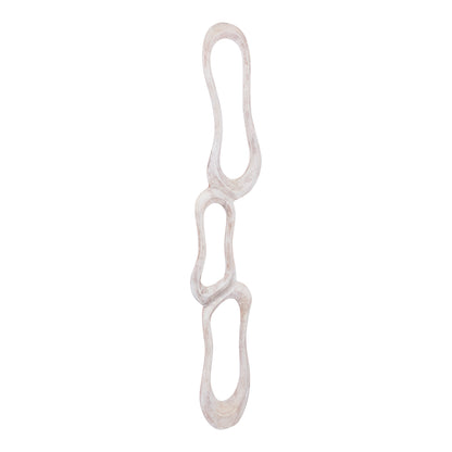 Wanddeco Camare Abstract Design Gegoten Aluminium Beige Large PTMD