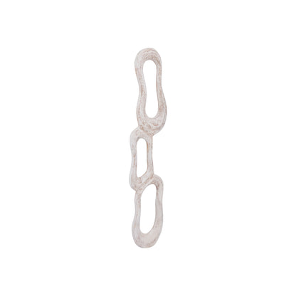 Wanddeco Camare Abstract Design Gegoten Aluminium Beige Small PTMD