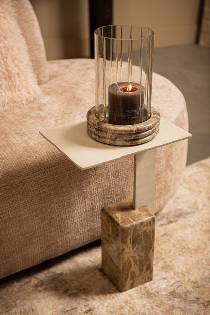 Jolee Clear Marble Stormlight Carved Glas Round L PTMD